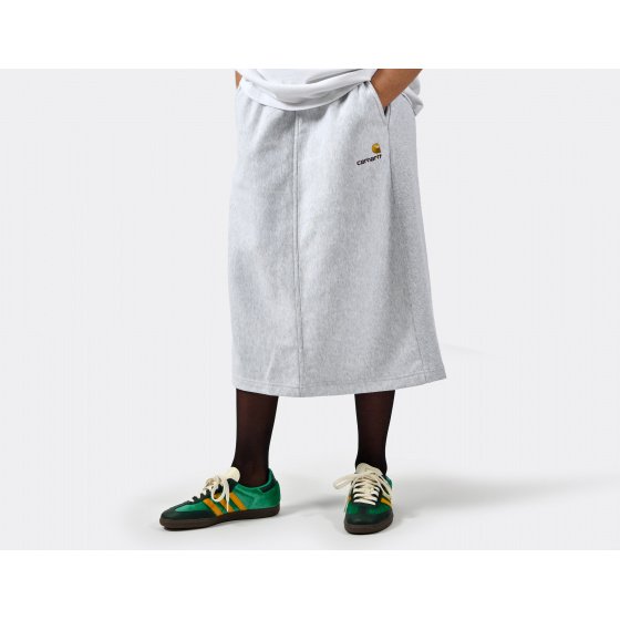 Carhartt WIP W American Script Sweat Skirt Ash Heather