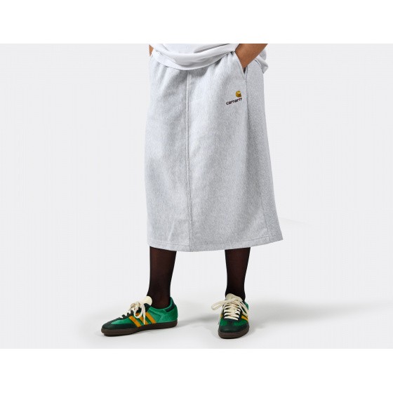 Carhartt WIP W American Script Sweat Skirt Ash Heather