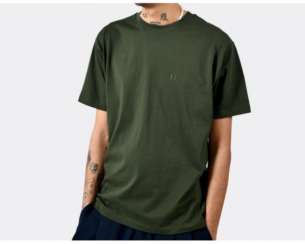 Dime Classic Small Logo T-Shirt Forest Green