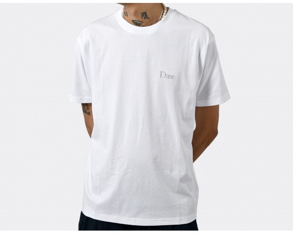 Dime Classic Small Logo T-Shirt White