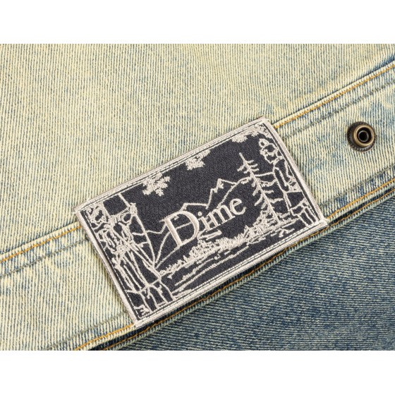 Dime Denim Jacket Dipped Sandblasted Indigo
