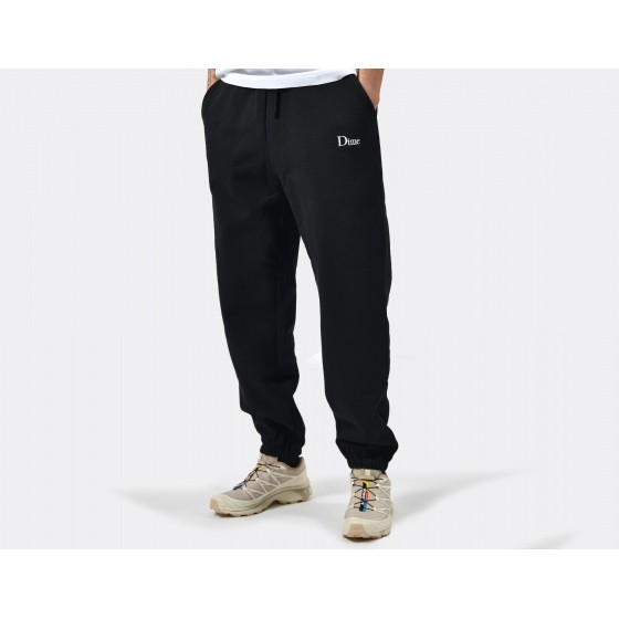 Dime Classic Small Logo Sweatpants Black