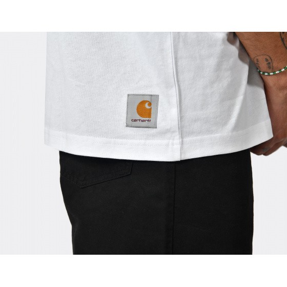 Carhartt WIP T-Shirt White Dusky Blue