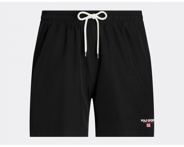 Polo Ralph Lauren Polo Sport Traveler Mid Swim Trunk Black
