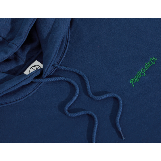 Polar Dave Hoodie Surf Logo Deep Royal Blue