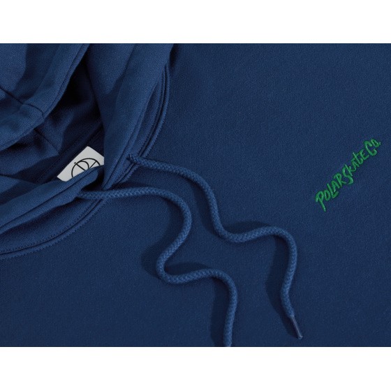 Polar Dave Hoodie Surf Logo Deep Royal Blue