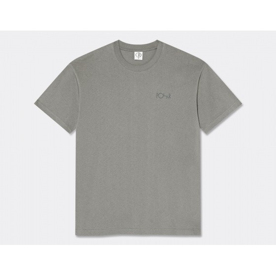 Polar Contrast Stroke Logo T-Shirt Grey
