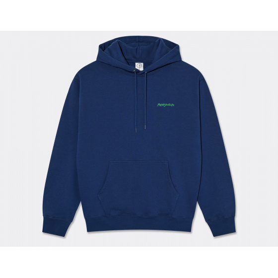 Polar Dave Hoodie Surf Logo Deep Royal Blue
