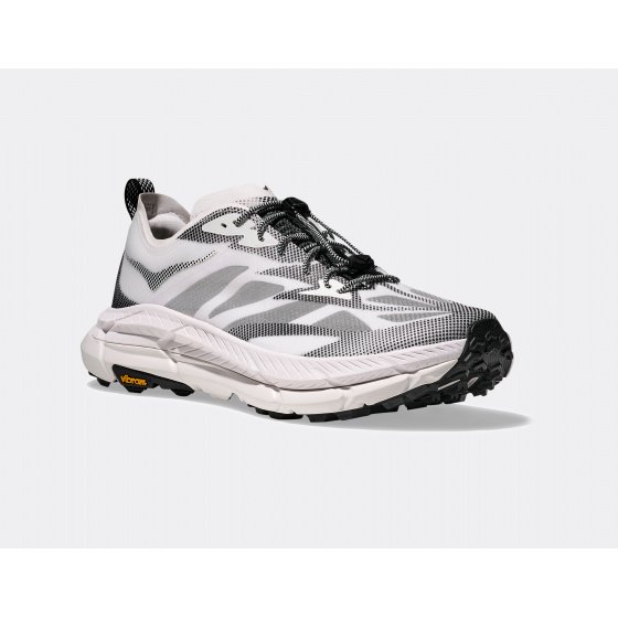 Hoka Mafate Speed 4 Lite Stealth Tech White Black