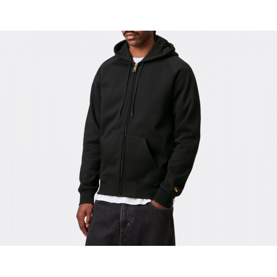 Carhartt WIP Hooded Chase Jacket Black Gold