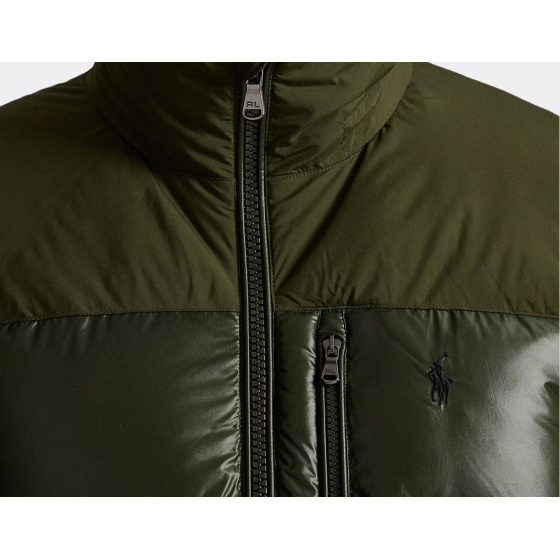 Polo Ralph Lauren Gorham Two-Tone Down Jacket Dark Loden