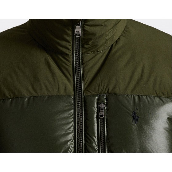 Polo Ralph Lauren Gorham Two-Tone Down Jacket Dark Loden