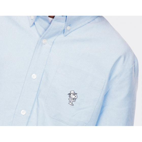 Butter Peanuts Spike Oxford Shirt Blue