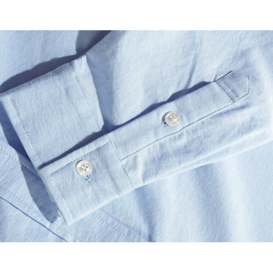 Butter Peanuts Spike Oxford Shirt Blue