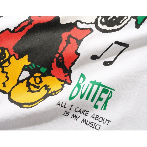 Butter Peanuts Music T-Shirt White