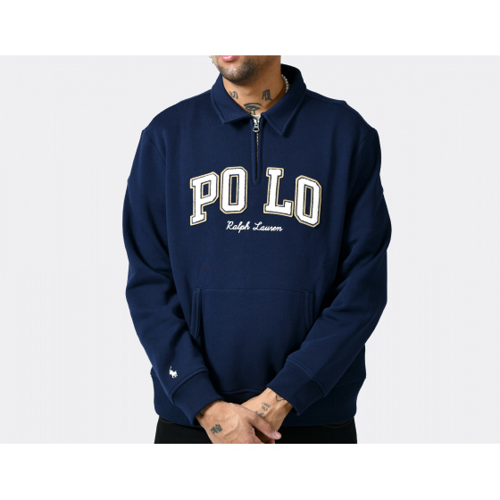 Polo Ralph Lauren Fleece Collared Sweatshirt Cruise Navy