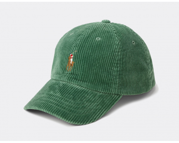 Polo Ralph Lauren Corduroy Ball Cap Meadow Green