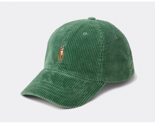 Polo Ralph Lauren Corduroy Ball Cap Meadow Green