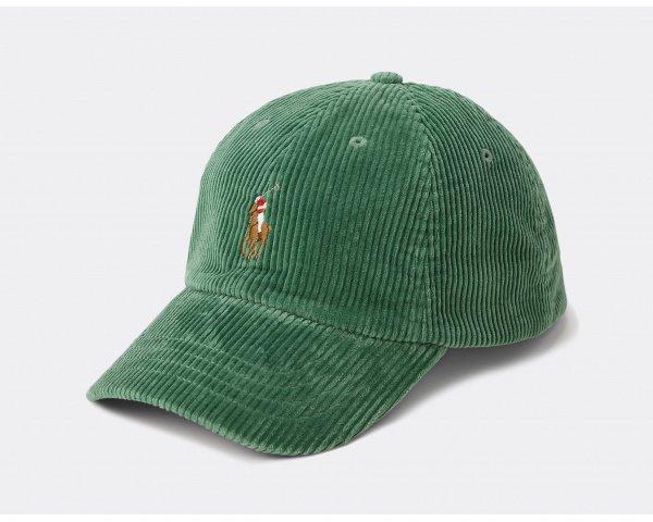Polo Ralph Lauren Corduroy Ball Cap Meadow Green