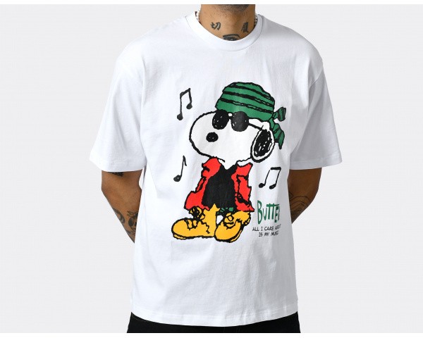 Butter Peanuts Music T-Shirt White