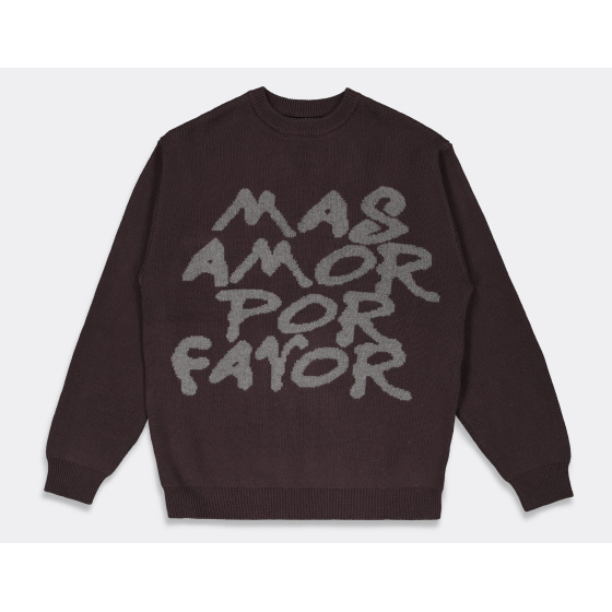 The Loose Company Mas Amor Por Favor Sweater Black