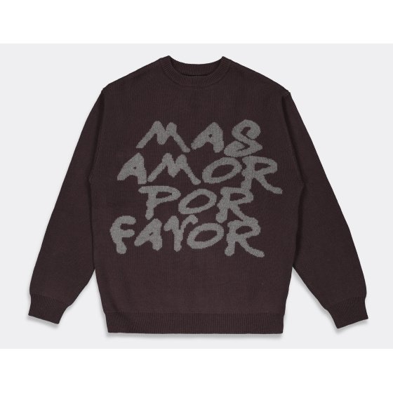 The Loose Company Mas Amor Por Favor Sweater Black