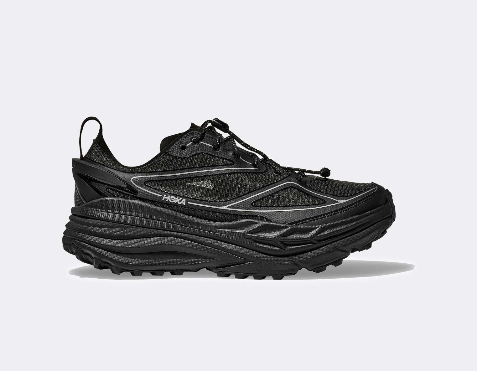 Hoka Stinson One7 Black Silver 1168931-BKSV