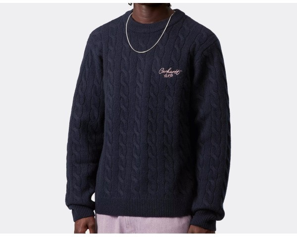 Carhartt WIP Signature Sweater Deep Night