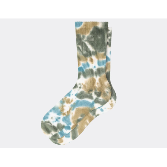 Carhartt WIP Cusco Socks Tie-Dye Leather / Tourmaline