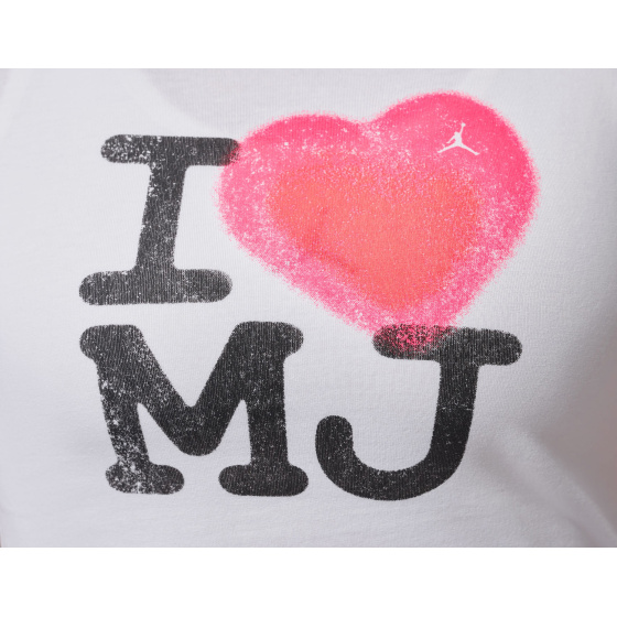 Jordan W I Love MJ T-Shirt White