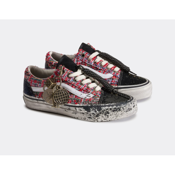 Vans LX Old Skool Charms Red Black