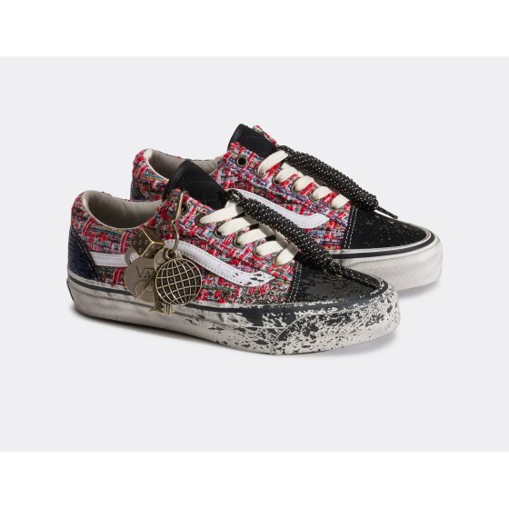 Vans LX Old Skool Charms Red Black