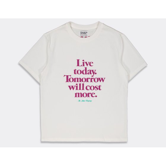 The Loose Company Live Today T-Shirt White