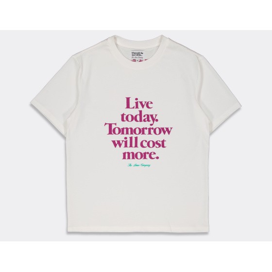 The Loose Company Live Today T-Shirt White