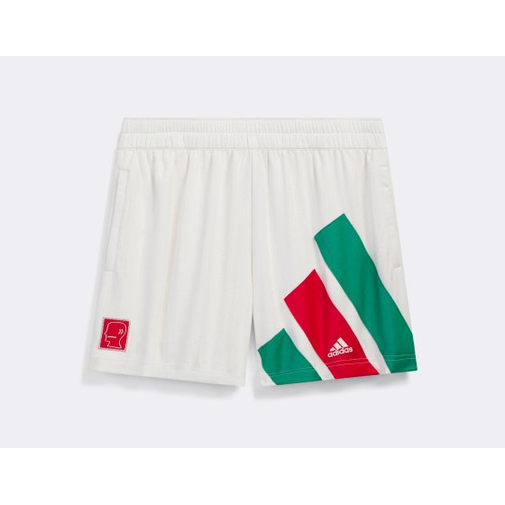 adidas Brain Dead Disney Football Short Chalk White