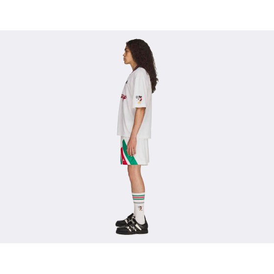 adidas Brain Dead Disney Football Short Chalk White