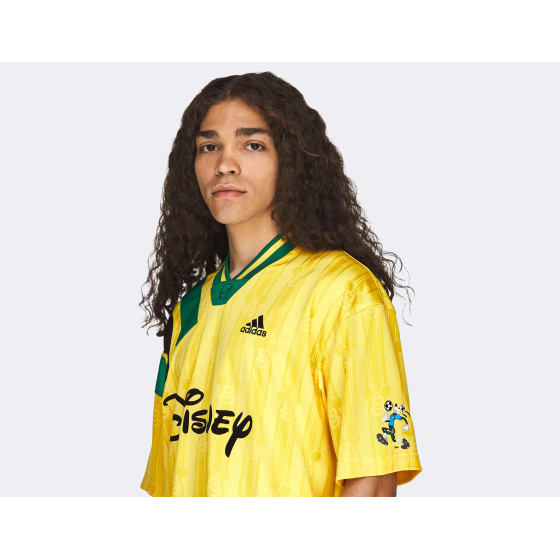 adidas Brain Dead Disney Football Jersey Bold Gold