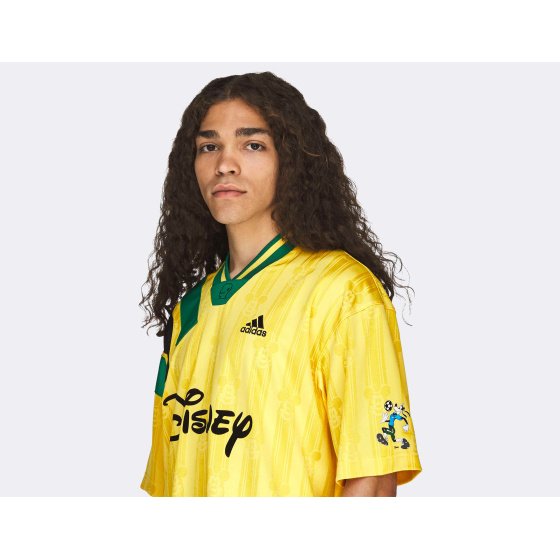 adidas Brain Dead Disney Football Jersey Bold Gold