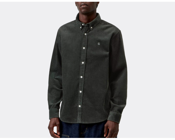 Carhartt WIP Madison Cord Shirt Raven