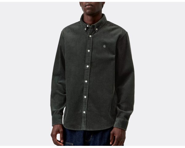 Carhartt WIP Madison Cord Shirt Raven