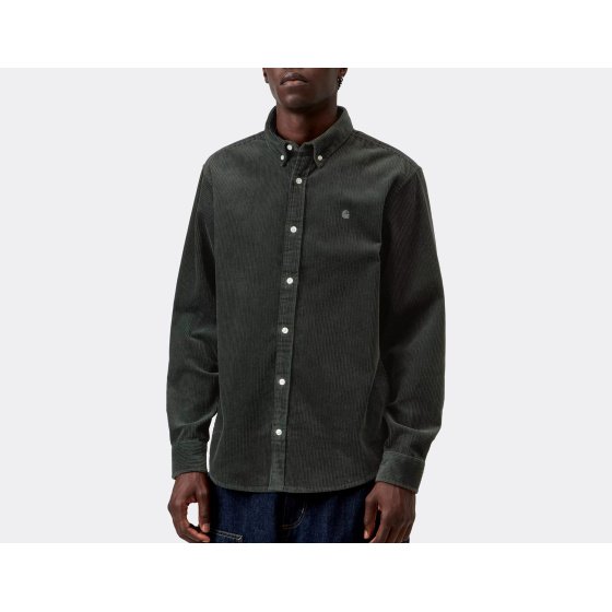 Carhartt WIP Madison Cord Shirt Raven