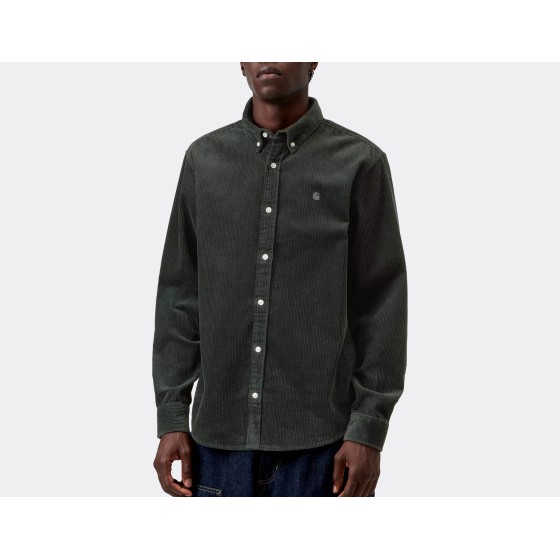 Carhartt WIP Madison Cord Shirt Raven
