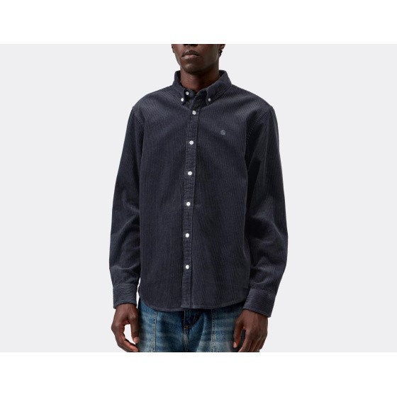 Carhartt WIP Madison Cord Shirt Dark Navy
