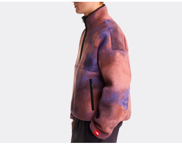 The North Face Red Box Printed 1/2 Zip Fleece Grounded Plum