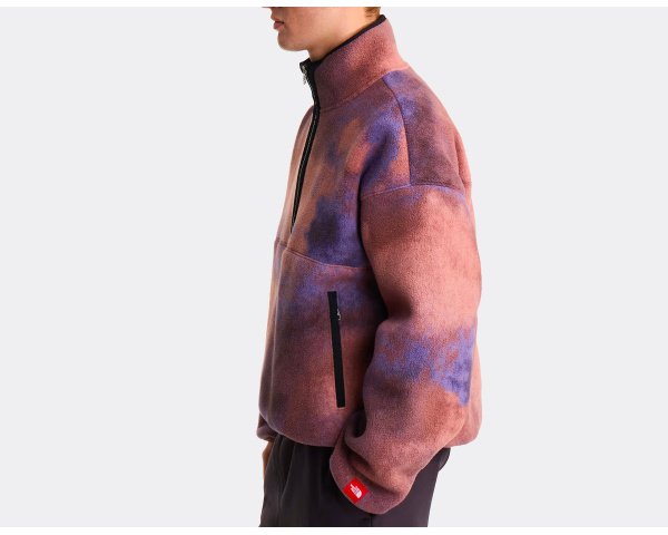 The North Face Red Box Printed 1/2 Zip Fleece Grounded Plum