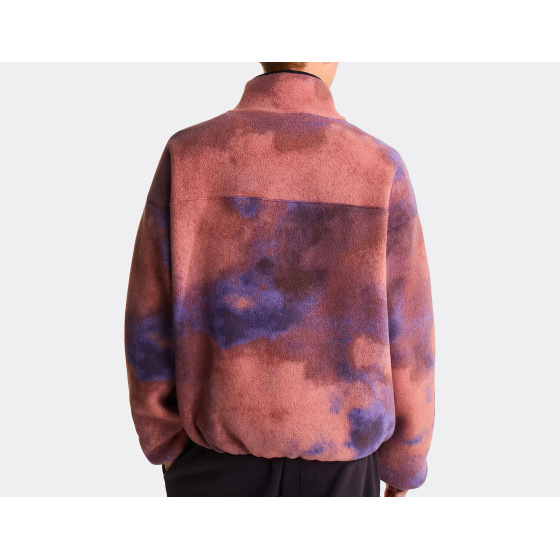 The North Face Red Box Printed 1/2 Zip Fleece Grounded Plum