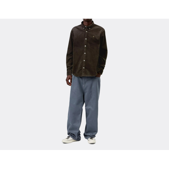 Carhartt WIP Madison Cord Shirt Tobacco