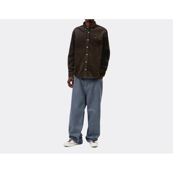 Carhartt WIP Madison Cord Shirt Tobacco