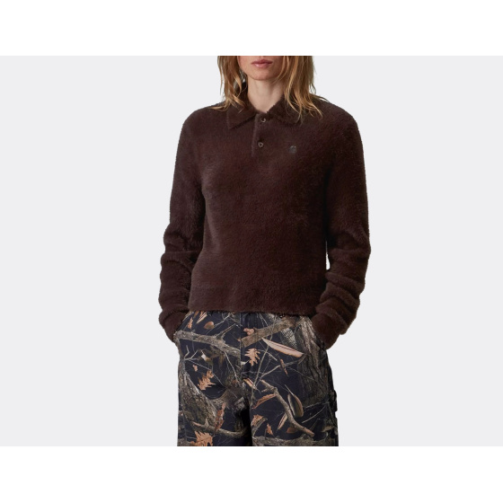 Carhartt WIP W LS Maine Polo Sweater Palisander