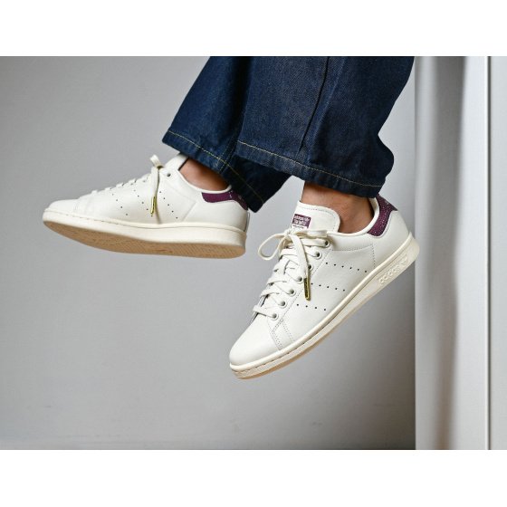 adidas W Stan Smith Strass Off White Maroon
